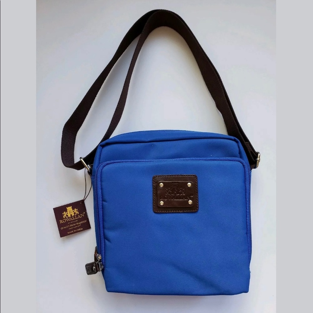 Rowallan blue messenger crossbody